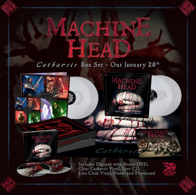 Machine Head - Catharsis Limited 4 Clear Vinyl LP Box + 2 CD + DVD + more  NEU