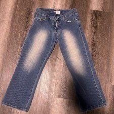 Y2K vintage Z. Cavaricci capris distress stripe size 3 No Button