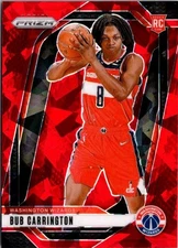 2024-25 Panini Prizm Bub Carrington #244 Red Ice Prizm Rookie Card RC Wizards