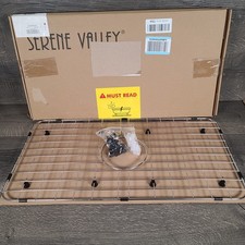 New Open Box Serene Valley Kitchen Sink Bottom Grid NLW2412C 24x12.5x.5