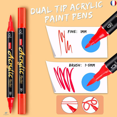 Fabricant 12 Marqueur Acrylique Pour Fournitures Scolaires Avec Baril Triangulaire - Chine Jeux De Marqueurs Acryliques, Marqueurs Acryliques