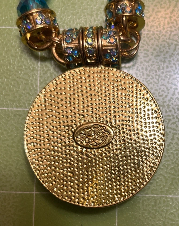 Collar Kirk’s Folly Luna Azul Con Cuentas de Vidrio Nuevo Sin Etiquetas Foto 3 de 3