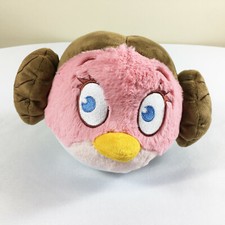 A111 Angry Birds Star Wars Pink Princess Leia Plush 10" Stuffed Toy Lovey No Sou