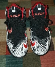 Nike Little Posite One GS Sail/Habanero Red-Black Size 7