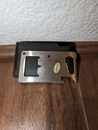 Vintage 1980s Valor Super II Seki Japan 2.75" Stainless Multi Tool Card Knife - Picture 2 of 3