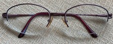 Luxottica LU 2248 T346 51   18 130 Eyeglasses Half Rimless Frame Spring Hinges