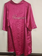 David's Bridal Bridesmaid Robe Pink Size S/M