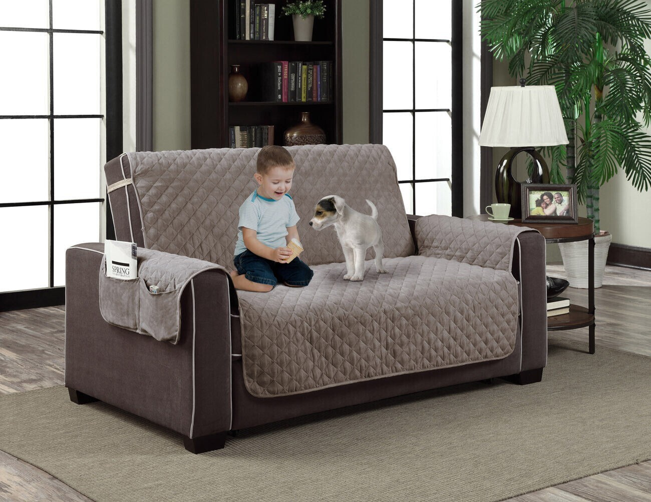 All Season Micro Suede Sofa/Chair Plush Protector 65 x 70.5i