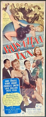 Rhythm Inn ORIGINAL INSERT MOVIE POSTER Kirby Grant Jane Frazee 1951