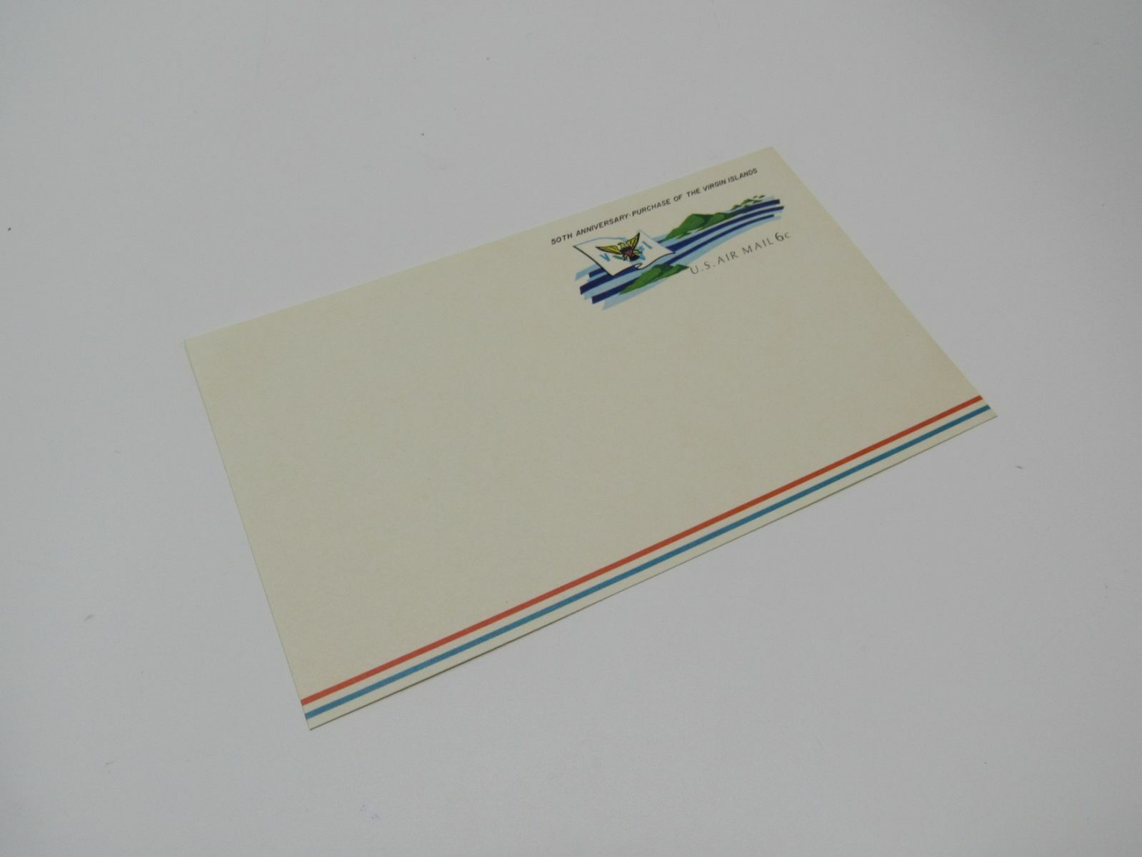 USPS Scott UXC6 Vintage 6c 50th Anniversary Purchase Of The Virgin Islands