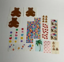 Vintage Mrs. Grossman’s Stickers By The Yard 1980’s Teddy Bear Mod Stackers Set
