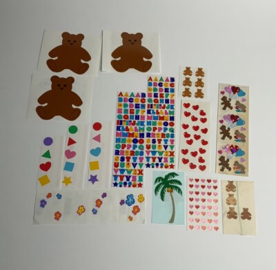 Vintage Mrs. Grossman s Stickers By The Yard 1980 s Teddy Bear Mod Stackers Lot