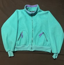 Vintage Colorful 90s Columbia Zip Up Fleece Size XL Made In USA