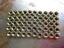 50 1/2" - 20 Finished Hex Nut Grade 8 Steel Zinc Yellow