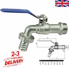1/2" GARDEN WATER TAP LEVER TYPE BALL VALVE TYPE BLUE HANDLE HOSE PLUG BSP