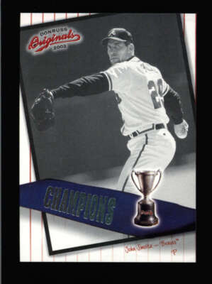 JOHN SMOLTZ 2002 DONRUSS ORIGINALS #C-8 CHAMPIONS #335/800 BA8075