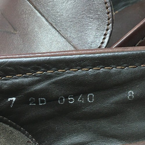 Prada Logo Penny Loafer elegante Schuhe Herren Größe 9 US 8 UK braun Leder Slipper - Bild 5 von 13