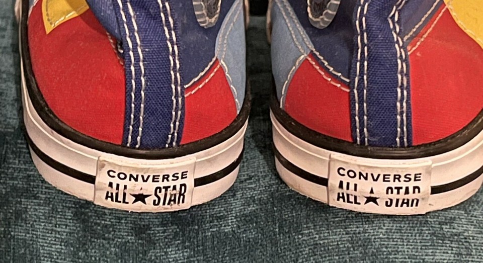 Converse Chucks Taylor All Star Sneaker Youth 9 Patchwork Color Block ...