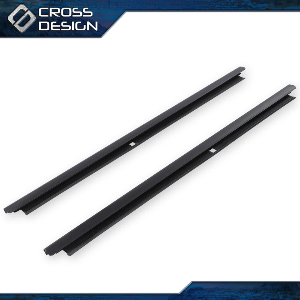 Pair Outer Window Sweep Felt Rear Sealing Strip Fit For Chevy GMC Cadillac Truck - Image 4 of 4