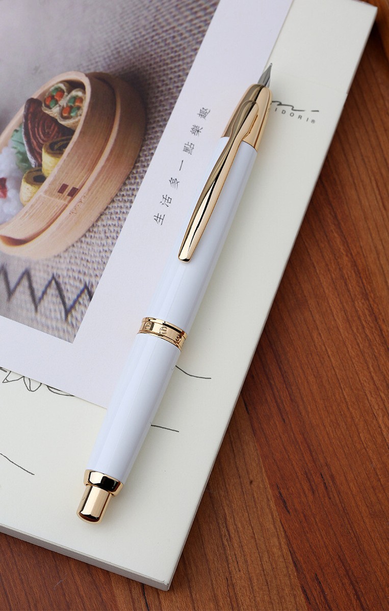 Majohn A1 Metal Fountain Pen Retractable F 0.5mm Nib Ink Pen 2024