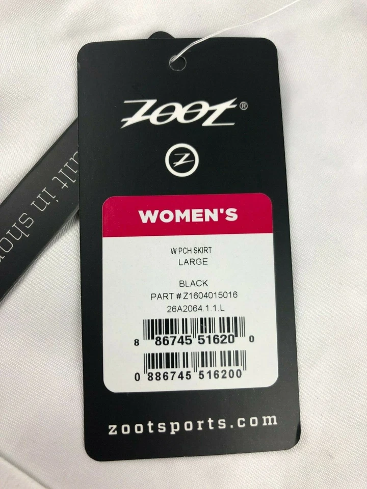 Falda de running para mujer Zoot PCH TALLA GRANDE negra Foto 2 de 4