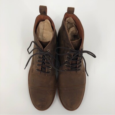 EUC Patina Brown Leather Lace Up Boots Handmade In Mexico Patina | Shoes | Patina Brown Leather Lace Up Boots Made In  main image 3
