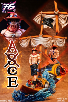 Portgas D Ace Fire Ship TF Studio One Piece Resin Statue 1/7 55cm