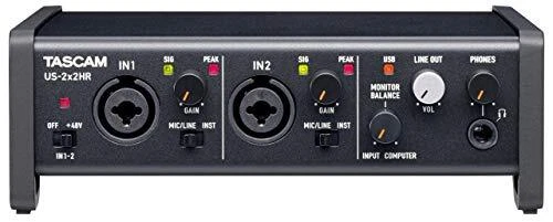Tascam US-2x2HR Desktop 2x2 USB Type-C Audio/MIDI Interface Max 24bit/192kHz NEW - Image 2 of 3