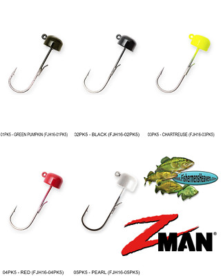 Z Man Baits Z-Man Finesse ShroomZ Jig Heads – 1/6 Oz Ned Rig Hooks For Bass Fishing, 5-Pack Weighted Hooks - Foto 9