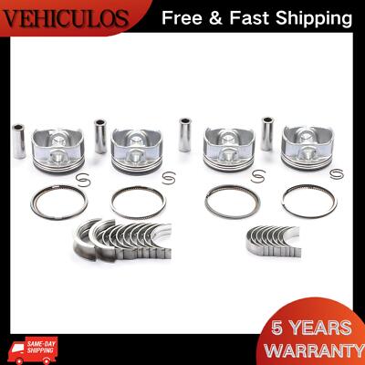 Main Rod Bearing & Piston Rings For 2011-2015 Chevrolet Cruze Eco LT LTZ 1.4L US