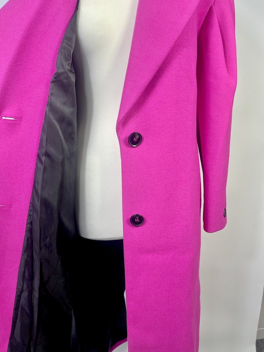 River Island Long Line Wool Look Twist Over Coat Blazer Jacket