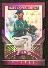 2015 Elite Extra Edition Baseball Jarlin Garcia Miami Purple Diecut SP /150 Card