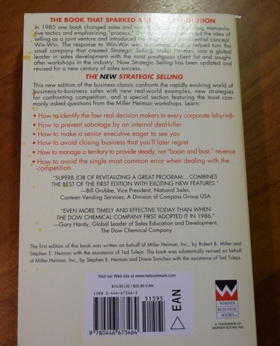 The New Strategic Selling: The Unique Sales Sy- Stephen E Heiman, Paperback - EX - Picture 2 of 4