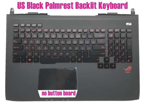 US Palmrest backlit keybord for Asus G751J G751JL G751JM G751JY G751JT