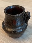 Miniature Handled  Redware Jug, c.1880s — photo 3