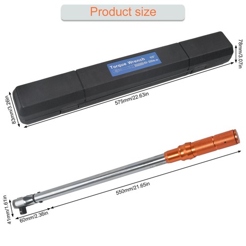 1/2 Fuß Drive Click Torque Wrench Style 60 – 330 Nm Calibrated Certified DE - Bild 14 von 18