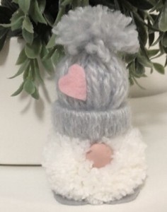 Bobble Hat Pom Pom Yarn Gnome Valentine