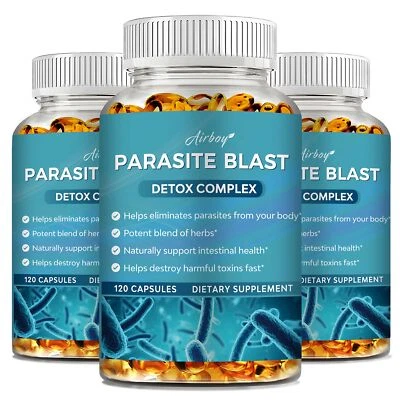 AIRBOY Parasite Blast Detox Complex - Parasite Cleanse, Gut and Digestive Health
