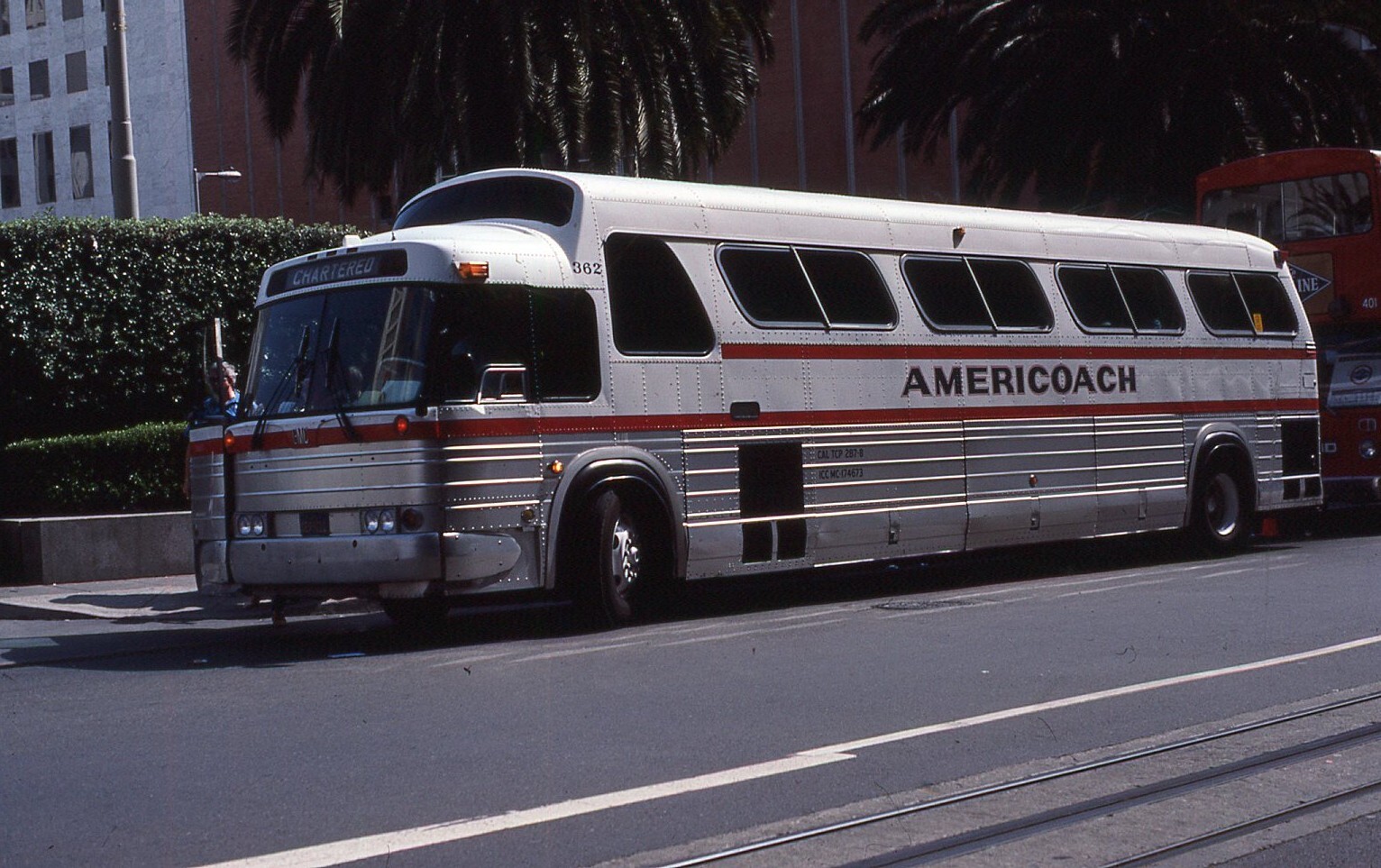 Original Bus Slide Charter Americoach #362 GMC 1987 #29