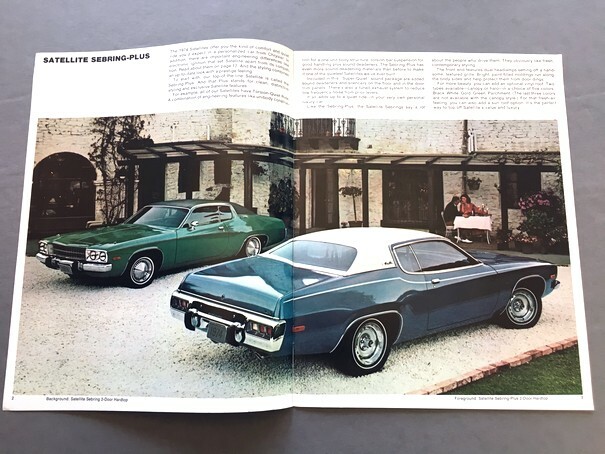 1974 Plymouth Satellite and Road Runner Sales Brochure Catalog | eBay
