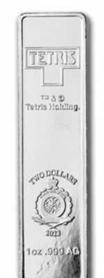 2023 テトリス銀貨 1オンス S型 2023 Tetris 1 oz Silver $2 Niue 7-Coin 1 oz Tetrimino Shapes