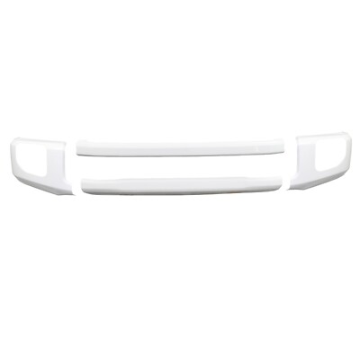 New Gloss White Front Bumper Cap Overlay Cover / For 2020-2022 Super Duty w/Fogs