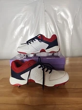 RIP-IT Ringor Softball Cleats Women 8.5 Diamond Flite Metal Spike Red/White/Blue