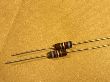 2 NOS IRC 0.62 ohm 5 1 watt 1W Carbon Comp Resistors TESTED .62 qty