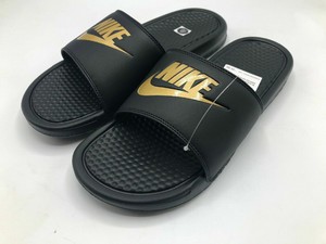 nike benassi jdi sliders in black