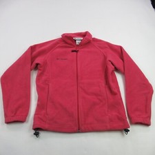 Columbia Jacket Womens Small Long Sleeve Full Zip Fleece Red