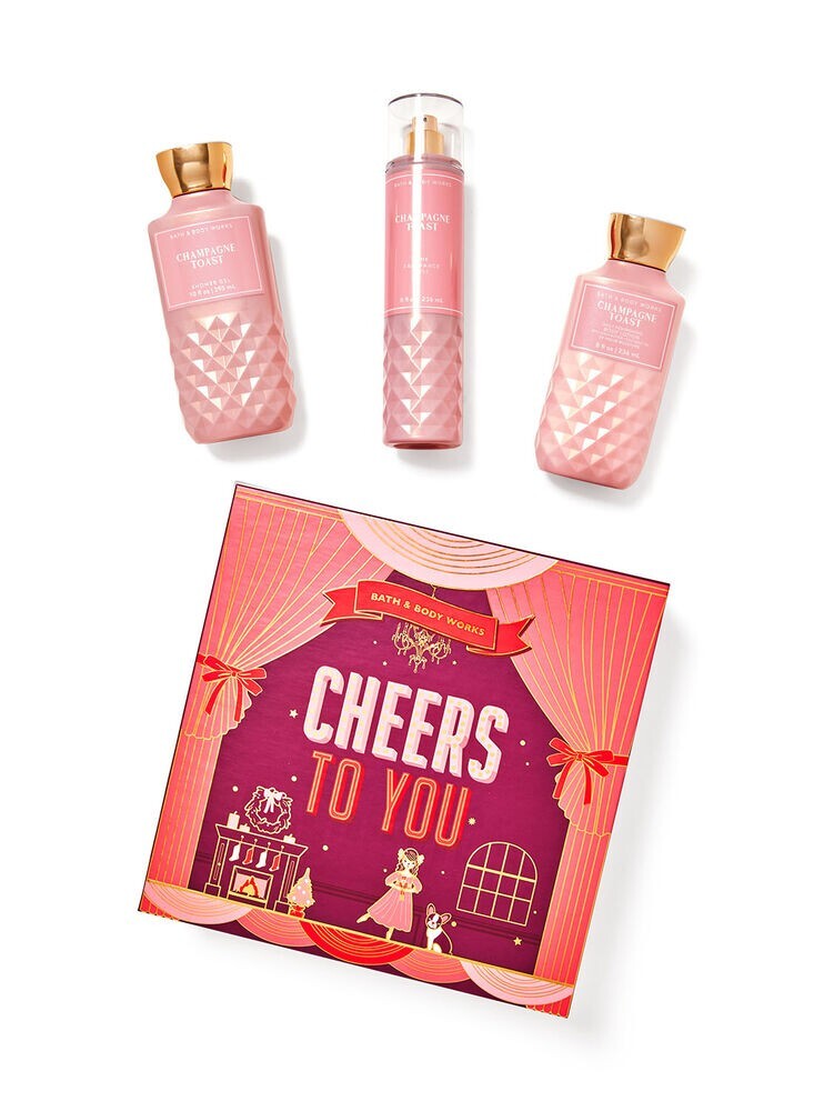 Bath and Body Works Cheers to You! Champagne Toast gift set New in