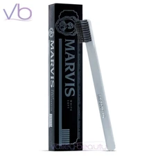MARVIS Elegant Signature White Italian Toothbrush with Soft Strength Bristles