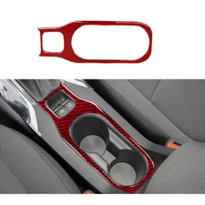 For Toyota Corolla Red Carbon Fiber Water Cup Holder Panel Cover Trim 2019-2021