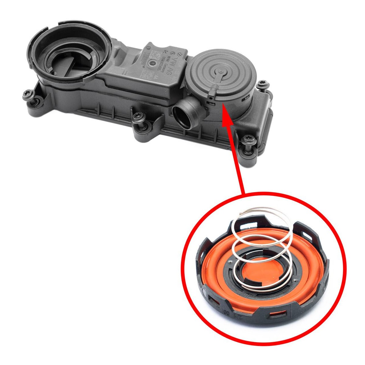 Oil separator diaphragm for Audi & VW 3.0 TFSI 06M103515H and 